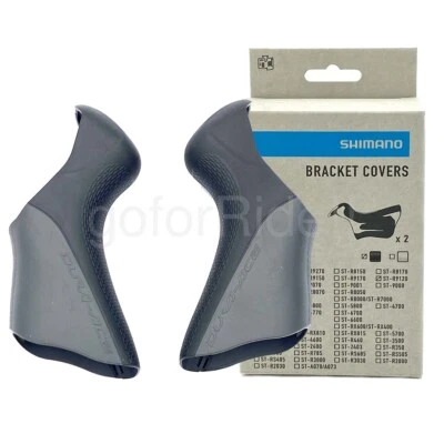 Shimano Dura-Ace Di2 ST-9070 Bike Bracket Covers Hoods Set Black Y6X098070 - Image 1 of 4