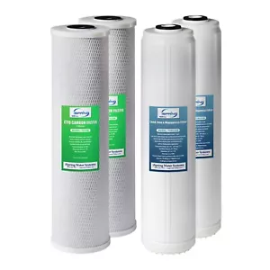 4X Repuesto de filtro de agua debajo del fregadero para toda la casa 4,5" X 20", carbono, reducción de plomo - Imagen 1 de 6