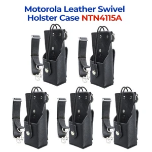 Funda giratoria de cuero Motorola 5 piezas NNTN4115A para XTS5000 XTS2500 XTS1500 - Imagen 1 de 12