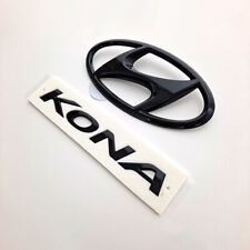 Rear or KONA Logo Black High grossy Emblem (Fits: 2022 2023 Kona N)