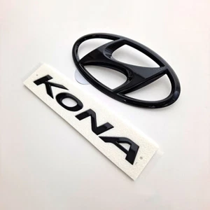 Front or Rear or KONA Logo Black High glossy Emblem (Fits: 2022 2023 Kona N) - Picture 1 of 6