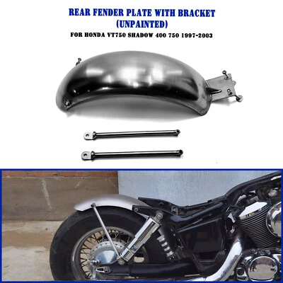 Cubierta de placa guardabarros trasero moto con soporte para HONDA SHADOW 400 750 Foto 1 de 4