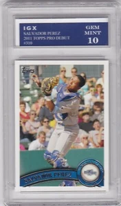 SALVADOR PEREZ ROOKIE CARD 2011 Topps Debut Baseball GEM MINT 10 $$ RC Royals! - Picture 1 of 1