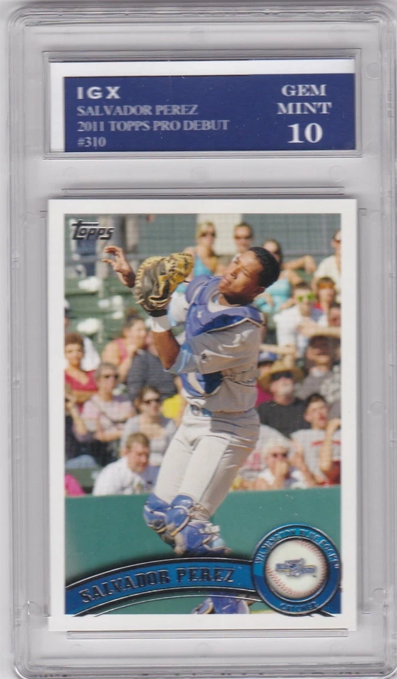 SALVADOR PEREZ ROOKIE CARD 2011 Topps Debut Baseball GEM MINT 10 $$ RC Royals! - Image 1 of 1