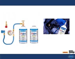 2x Refrigerante R134A Gas de repuesto para coches 1995-2016 + manguera de llenado y adaptador - Imagen 1 de 1