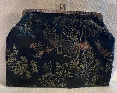 Bolso de mano oriental vintage con cierre dorado Foto 1 de 2