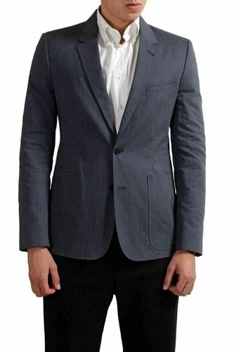 MAISON MARGIELA Blazer cappotto sportivo sottile Maison Martin Margiela uomo grigio tascabile US 38 IT 48