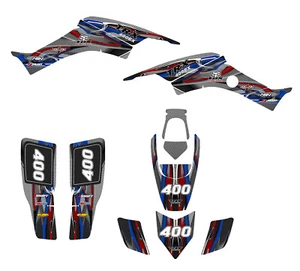 TRX 400 EX graphics 1999 - 2007 Honda 400EX stickers kit#5915 Blue Red - Picture 1 of 2