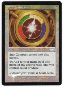 Star Compass 2001 Planeshift SHIFTED FOIL MISPRINT Colorless Artifact MTG NM AZ1 - Picture 1 of 2