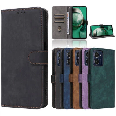 HOT Matte Leather Wallet Flip Phone Case Cover For HMD Pulse Pro / HMD Pulse+ - Image 1 of 4