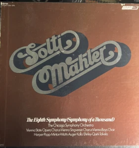MAHLER Symphony #8 - SOLTI - IMPORT LONDON OSA 1295 WIDE BAND 2 VINYL LPs - Picture 1 of 5