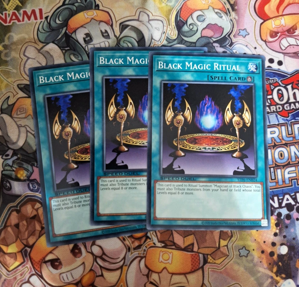 YU-GI-OH! Speed Duel 3x BLACK MAGIC RITUAL  STP6-EN024 Near Mint  - Image 1 of 1