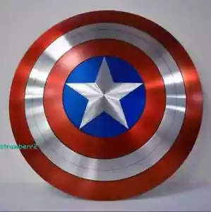 US Stock Captain America Shield - Metall Replik Cosplay Requisite Marvel Legends. - Bild 1 von 7