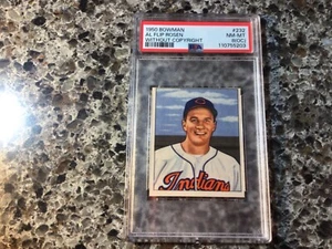 1950 Bowman Al Flip Rosen No Copyright #232 PSA 8 (OC) NM-MT - Picture 1 of 2