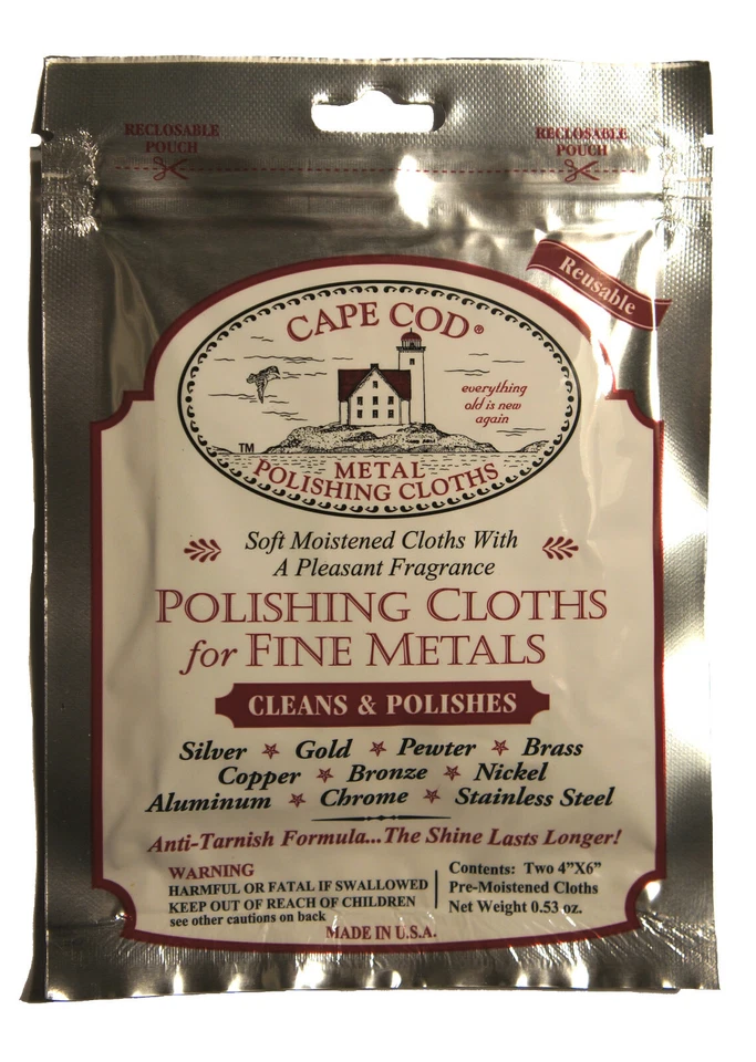 Cape Cod Polishing Cloth, Poliertuch, 2er Pack, Fine Metal Polish, Uhren Politur - Bild 1 von 3