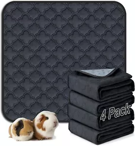 Washable Guinea Pig Cage Liner - 4 Pack Reusable Washable Pee Pads,Waterproof... - Picture 1 of 3