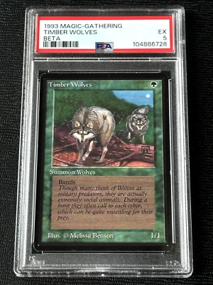Magic the Gathering Beta Timber Wolves Limited Edition MTG PSA EX - Image 1 of 2