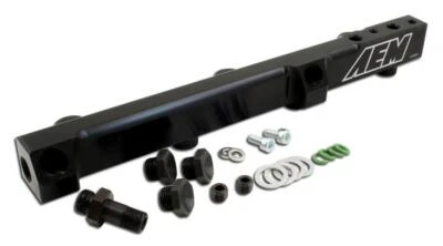 AEM High Volume Fuel Rail. Black. Fits Honda for 1993-1995 Honda Prelude S - Изображение 1 из 4