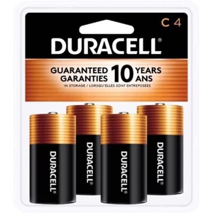 Duracell Coppertop C Alkaline Non-Rechargeable Batteries 8000 mAh 4 pk Carded - Picture 1 of 2