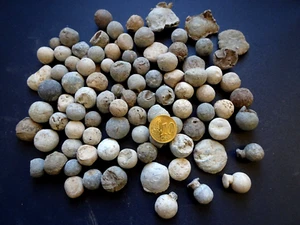 Sammlung Musketenkugeln Vorderladerkugeln aus Blei 17./18.Jh. 80 Stück 1,4 kg - Bild 1 von 5