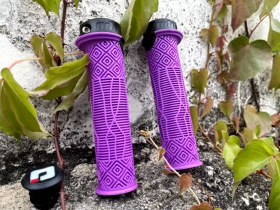 ODI Mountain Bike and BMX handle bar grips Lock on Lock Anti-Skid Rubber Purple - Image 1 of 4