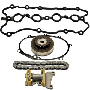 5pcs Camshaft Adjuster+Chain+Tensioner+Cover Gasket For VW Golf Passat Audi 2.0 - Picture 1 of 12