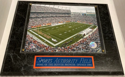 *SALE* DENVER BRONCOS STADIUM HOME FRAMED 8X10 PHOTO-MAN CAVE-12X15 WALL PLAQUE Cover