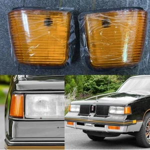 Marker Lights Lens For 1987-1988 Cutlass Supreme Calais 442 GT-350 Assembly - Picture 1 of 12