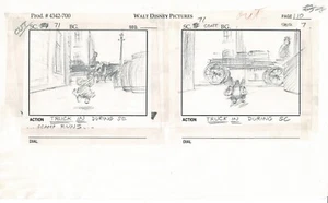 Lady and the TRAMP 2 Disney Production SB Dibujo Animadores Patrimonio 2001 ws40 - Imagen 1 de 1