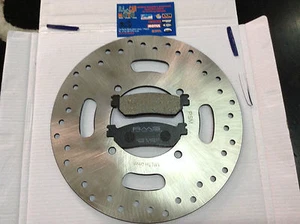 DISCO FRENO POSTERIORE + PASTIGLIE YAMAHA XMAX 250 XCITY 250 TUTTI - Foto 1 di 1