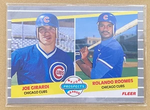 1989 #644 Fleer Major League Prospects-Joe Girardi Rolando Roomes (RC) - Picture 1 of 2