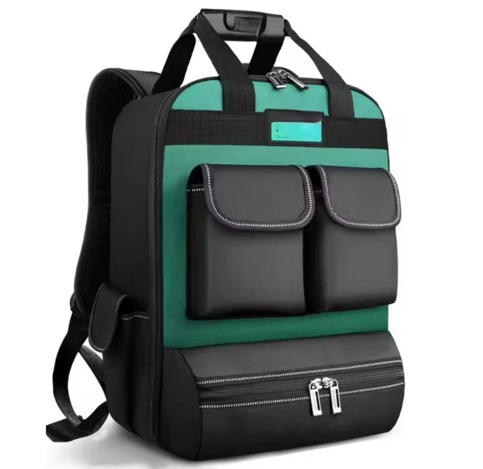 Bolsa Mochila Herramientas, Mochila Electricista Duradera Tiene Capacidad 66LB HVAC / Impermeable  Foto 1 de 4