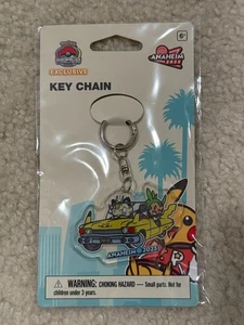 Pokemon Campionati Mondiali 2025 Anaheim Portachiavi Esclusivo Pokemon Center - Foto 1 di 2