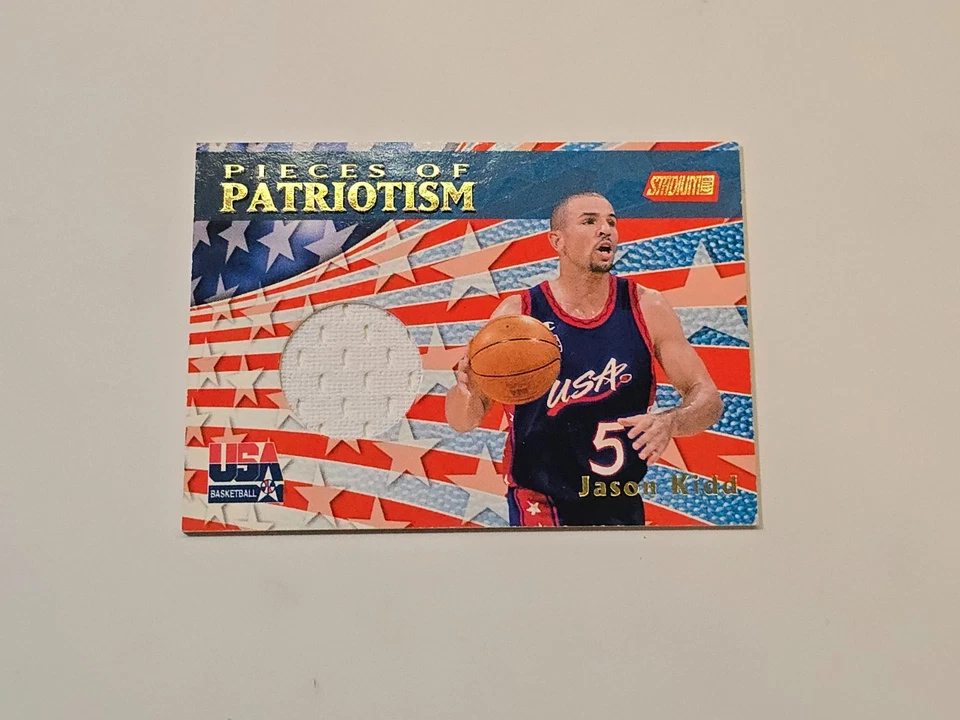 1999-00 Topps Stadium Club Piezas de Patriotismo Jason Kidd #P7 Salón de la fama Foto 1 de 4
