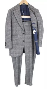 SUITSUPPLY Havana Men's Suit UK36S Wool Cashmere Checked Slim 2-Piece - Picture 1 of 18
