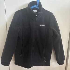 Youth/Kids Columbia Fleece Medium Zip Up Jacket Size S (8) Black - Picture 1 of 3