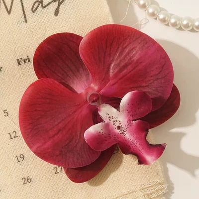 3/5/10pcs Butterfly Orchid Artificial Flowers Hotel Home Room Wedding Decoration - Image 1 of 4