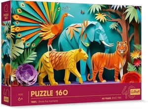 NEW Trefl Jigsaw Puzzle 160 Pieces 6+ Ages 40th Anniversary Jungle - Picture 1 of 2