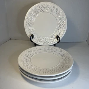 Vietri Forte Salad Plates (Set of 4 Different) Italy 8 7/8" D3 - Picture 1 of 9