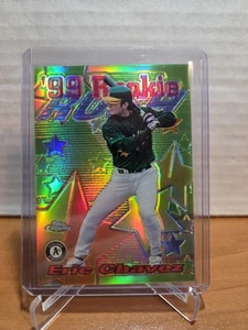 Eric Chavez Athletics 1999 Topps Chrome Rookie Rush Refractor #AE14 - Picture 1 of 2