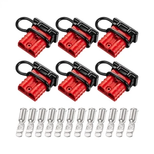 6Pcs 6-14 Gauge Battery Quick Connect Disconnect 50A Wire Connector Plug Kit - Picture 1 of 13