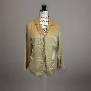 Victorias Secret Silk Button Down Shirt Long Sleeve Top Blouse Small - Picture 1 of 7