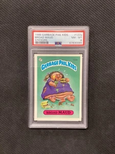 PSA 8 1986 Garbage Pail Kids 1986 Garbage Pail Kids Stickers #122a Broad Maud - Picture 1 of 2