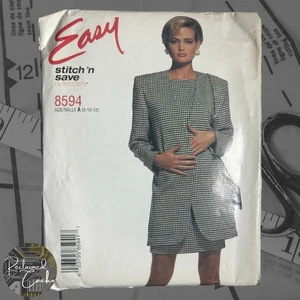 McCall's 8594 Misses' Unlined Jacket and Dress Pattern Size 8-10-12 Womens Uncut - Picture 1 of 5