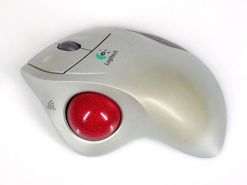 Logitech T-RA18 Cordless TrackMan Wheel Trackball Maus Mouse ohne Empfänger - Bild 1 von 1