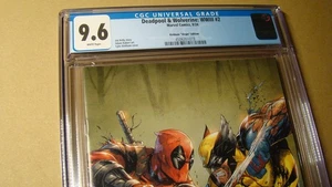 DEADPOOL & WOLVERINE WWIII 2 *CGC 9.6 WHITE* KUBERT ART KIRKHAM VIRGIN COVER - Picture 1 of 3