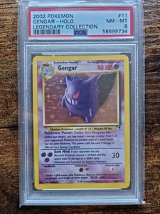 Pokemon Gengar Legendary Collection 11/110  Holo Rare PSA 8 Mint 2002 English - Picture 1 of 2