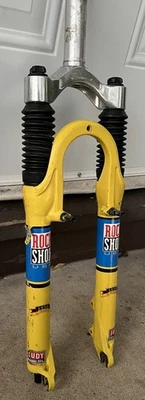 复古 Rock Shox Judy SL 长旅行叉 1 1/8 无螺纹 26 悬架 — 第 1/4 张图片