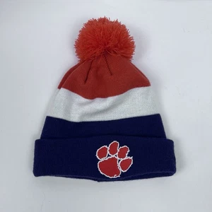 New Era Men's Clemson Tigers Purple & Orange Toboggan Cap One Size; NCAA, ACC - Picture 1 of 9