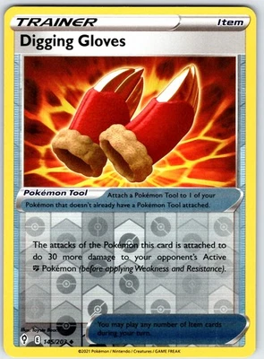 Digging Gloves Uncommon SWSH07: Evolving Skies Reverse Holo 145/203 NM - Image 1 of 2